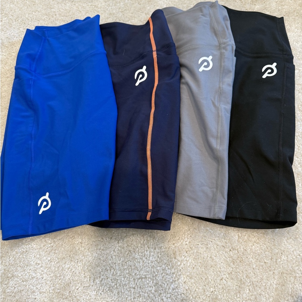 Peloton Lot of 4 Cadent Bike Shorts size L with pockets